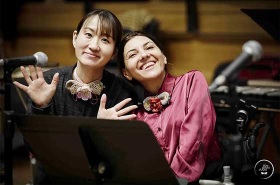 音楽会後の交流会の様子